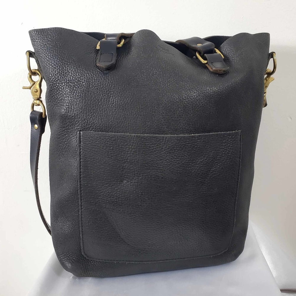 THE STOWE Black Leather Bag
